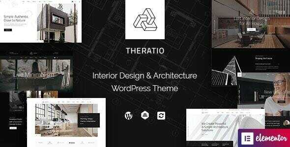 Theratio Theme GPL Architecture & Interior Design Elementor WP Theme