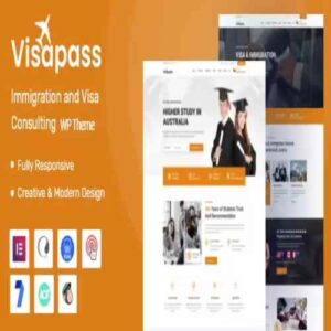 Visapass GPL Theme – Immigration Consulting WordPress Theme
