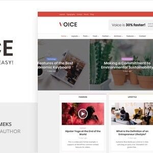 Voice Theme GPL Create News & Magazine WP Websites