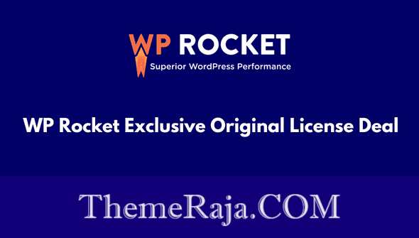 WP Rocket Exclusive Deal Original License Activation