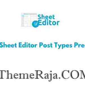 WP Sheet Editor Post Types Premium GPL Plugin