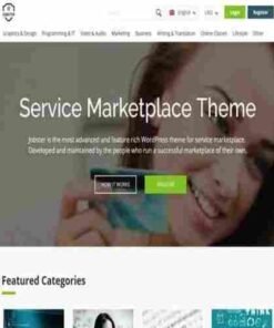 WPjobster Service Marketplace WordPress Theme + Addons