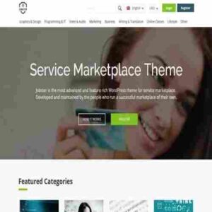 WPjobster Service Marketplace WordPress Theme + Addons