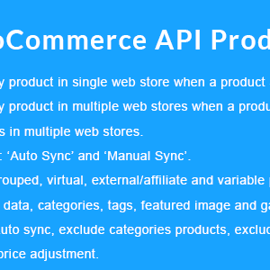 WooCommerce API Product Sync with Multiple WooCommerce Stores