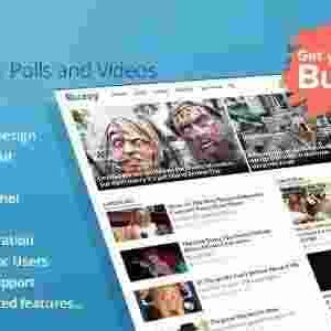 Buzzy Theme GPL Pro – News, Viral Lists, Polls and Videos