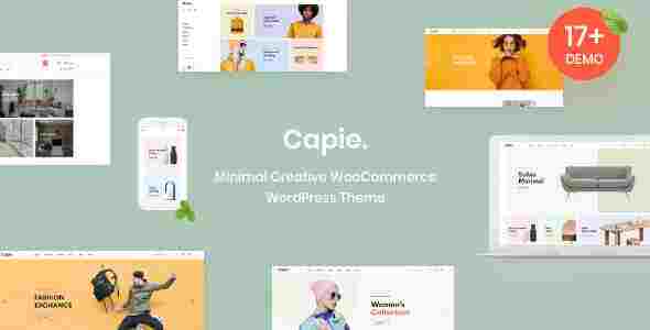 Capie Theme GPL Pro – Minimal Creative WooCommerce WordPress Theme