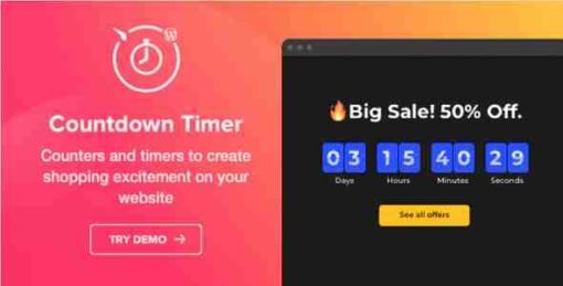 Countdown Timer GPL 1.4.0 – WordPress Countdown Timer Plugin - Best GPL ...
