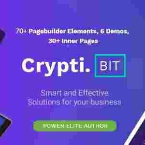 CryptiBIT Theme GPL Pro – Technology, Cryptocurrency, ICOIEO Landing Page WP Theme