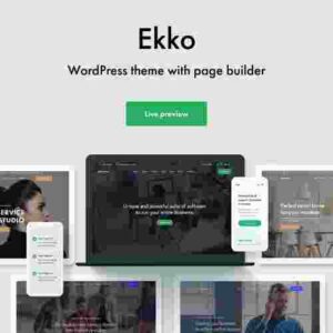 Ekko Multi-Purpose WordPress Theme with Page Builder