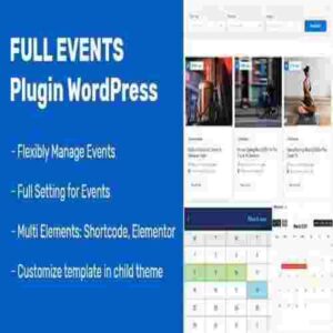 FullEvents Event Plugin For WordPress GPL Plugin