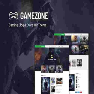 Gamezone Gaming Blog & Store WordPress Theme