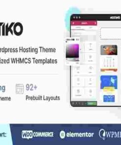 Hostiko GPL Theme WordPress WHMCS Hosting Theme