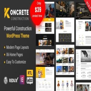 Koncrete Construction Building WordPress Theme