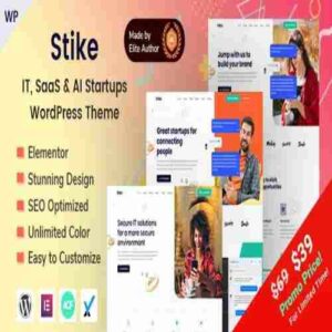 Stike IT Startups WordPress Theme