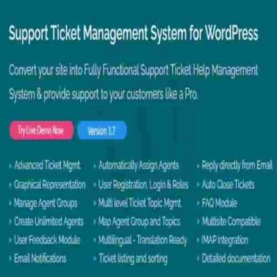 Support Ticket Management System for WordPress 1.9 GPL Plugin - Best ...