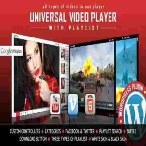 WordPress 50 Pro Plugins Premium 11 Universal Video Player Plugin