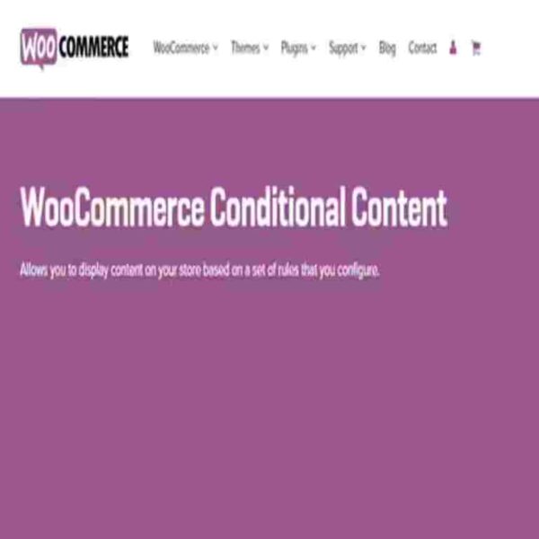 WooCommerce Conditional Content GPL Plugin