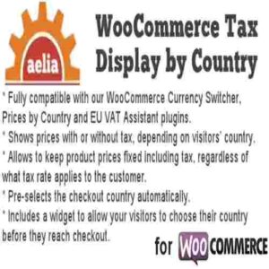 Aelia Tax Display by Country for WooCommerce Plugin