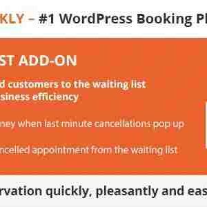 Bookly Waiting List Addon GPL Plugin