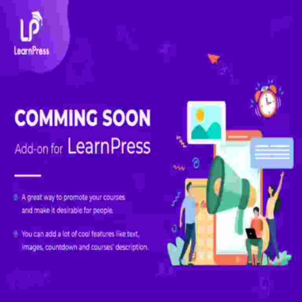 LearnPress Coming Soon Courses Addon GPL Plugin