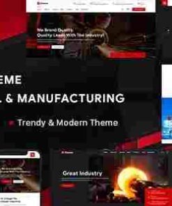 Steeler Theme GPL Industrial & Manufacturing WordPress Theme