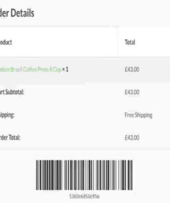 WooCommerce Order Barcodes