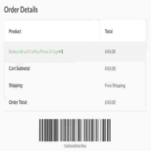 WooCommerce Order Barcodes