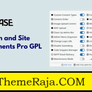 Admin and Site Enhancements Pro GPL