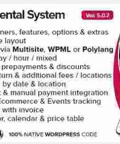 Car Rental System Native WordPress Plugin GPL