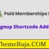 Paid Memberships Pro Signup Shortcode Addon GPL Plugin