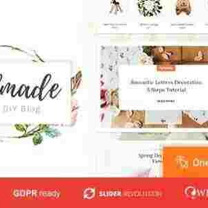 Handmade Shop Theme GPL Handicraft Blog & Store Creative WordPress Theme