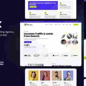 Lunax Theme GPL Digital Marketing Agency & SEO WordPress Theme