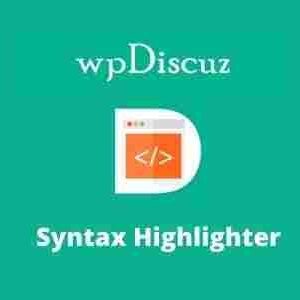 wpDiscuz Syntax Highlighter Addon GPL Plugin