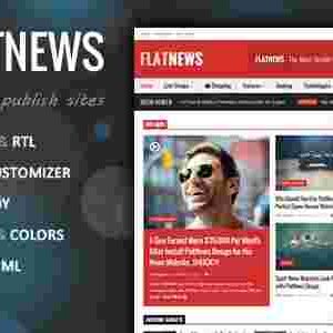 FlatNews Theme GPL Responsive Magazine WordPress Theme