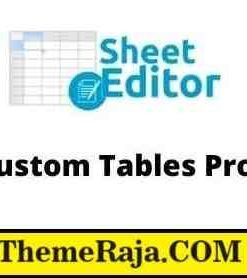 WP Sheet Editor Custom Tables Pro Addon GPL