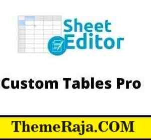 WP Sheet Editor Custom Tables Pro Addon GPL