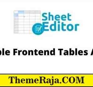 WP Sheet Editor Editable Frontend Tables Addon GPL