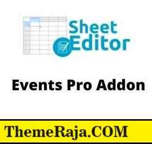 WP Sheet Editor Events Pro Addon GPL