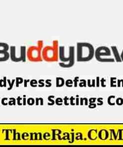 BuddyPress Default Email Notification Settings Control GPL