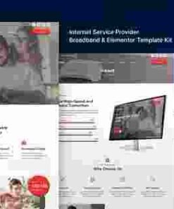 Evernet – Broadband & Internet Service Provider Elementor Template Kit GPL
