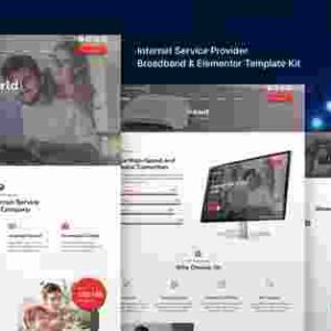 Evernet – Broadband & Internet Service Provider Elementor Template Kit GPL