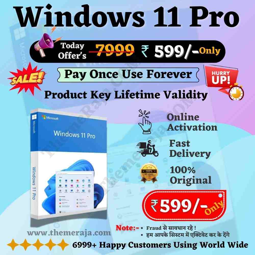 Digital Product Selling Website Readymade 28 Genuine Windows 11 Pro License Activation