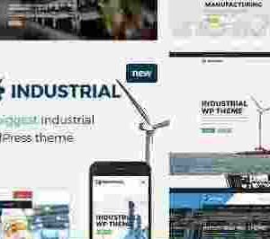 Industrial Theme GPL Factory Business WordPress Websites