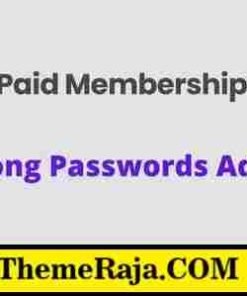Paid Memberships Pro Strong Passwords Addon GPL