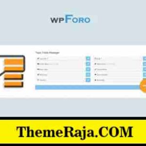 WPForo Topic Custom Fields GPL
