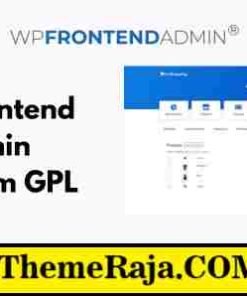 WP Frontend Admin Premium GPL