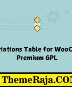 WPC Variations Table for WooCommerce Premium GPL