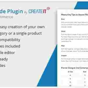 WooCommerce Product Size Guide GPL