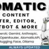 Aiomatic GPL 2.6.0 AI Content Writer, Editor, ChatBot & AI Toolkit 1 Aiomatic GPL AI Content Writer, Editor, ChatBot & AI Toolkit