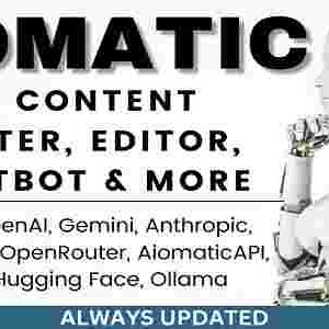 Aiomatic GPL AI Content Writer, Editor, ChatBot & AI Toolkit